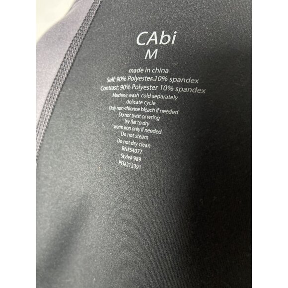 CAbi Womens Asymmetrical Zip Jacket Medium Black & Gray Polyester Spandex Blend - Picture 4 of 11